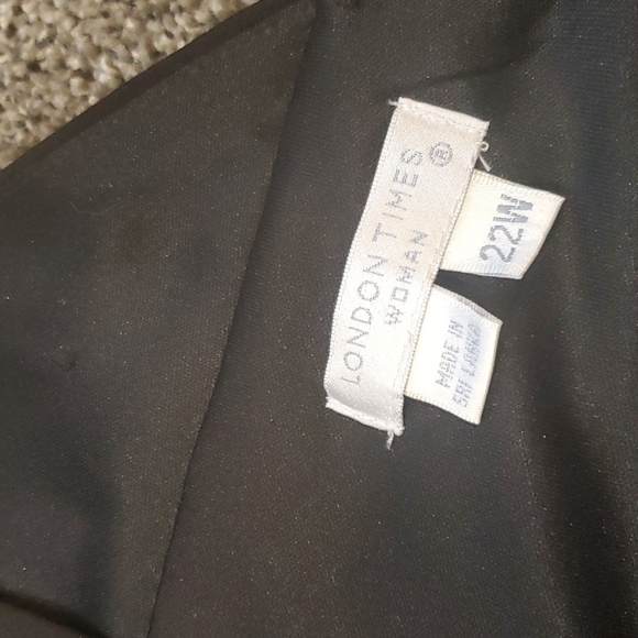 London Times black plus size 22W dress - Picture 4 of 12